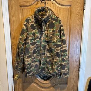 Vintage Outfitter Camo Duck Hunting Jacket,‎ Detachable Hood, Medium